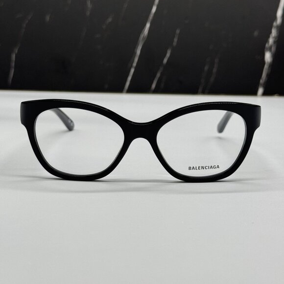 NEW BALENCIAGA BB0213O 001 CAT EYE BLACK WOMEN EYEGLASSES BALENCIAGA - Picture 3 of 8